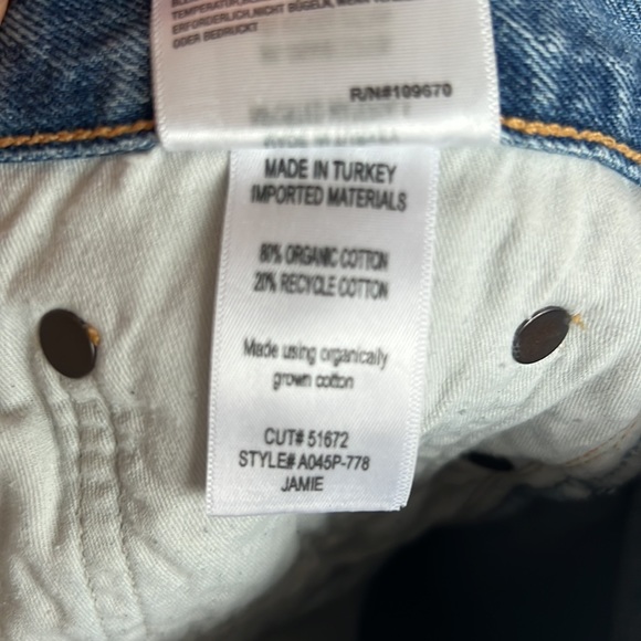 Agolde Jamie High Rise Straight Leg Jeans - Picture 6 of 6